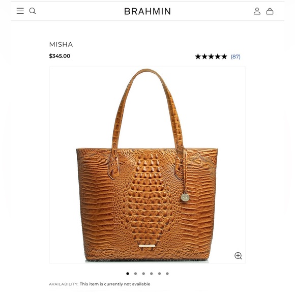 BRAHMIN ‘MISHA’ TOTE…LIKE NEW!! - Picture 12 of 14